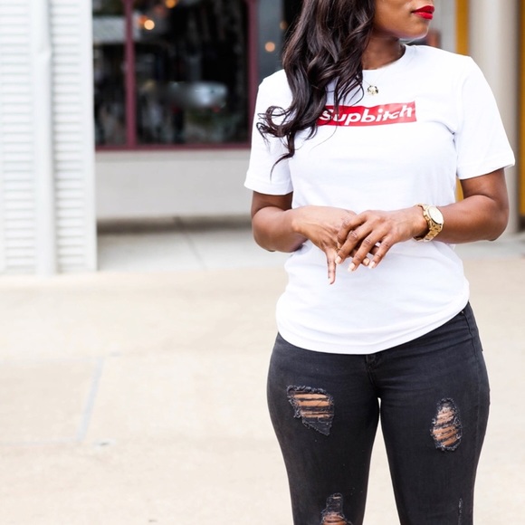 Arm the Animals Tops - Supbitch (Supreme Dupe) Arm the Animals Tee Arm the Animals Tops - Supbitch (Supreme Dupe) Arm the Animals Tee